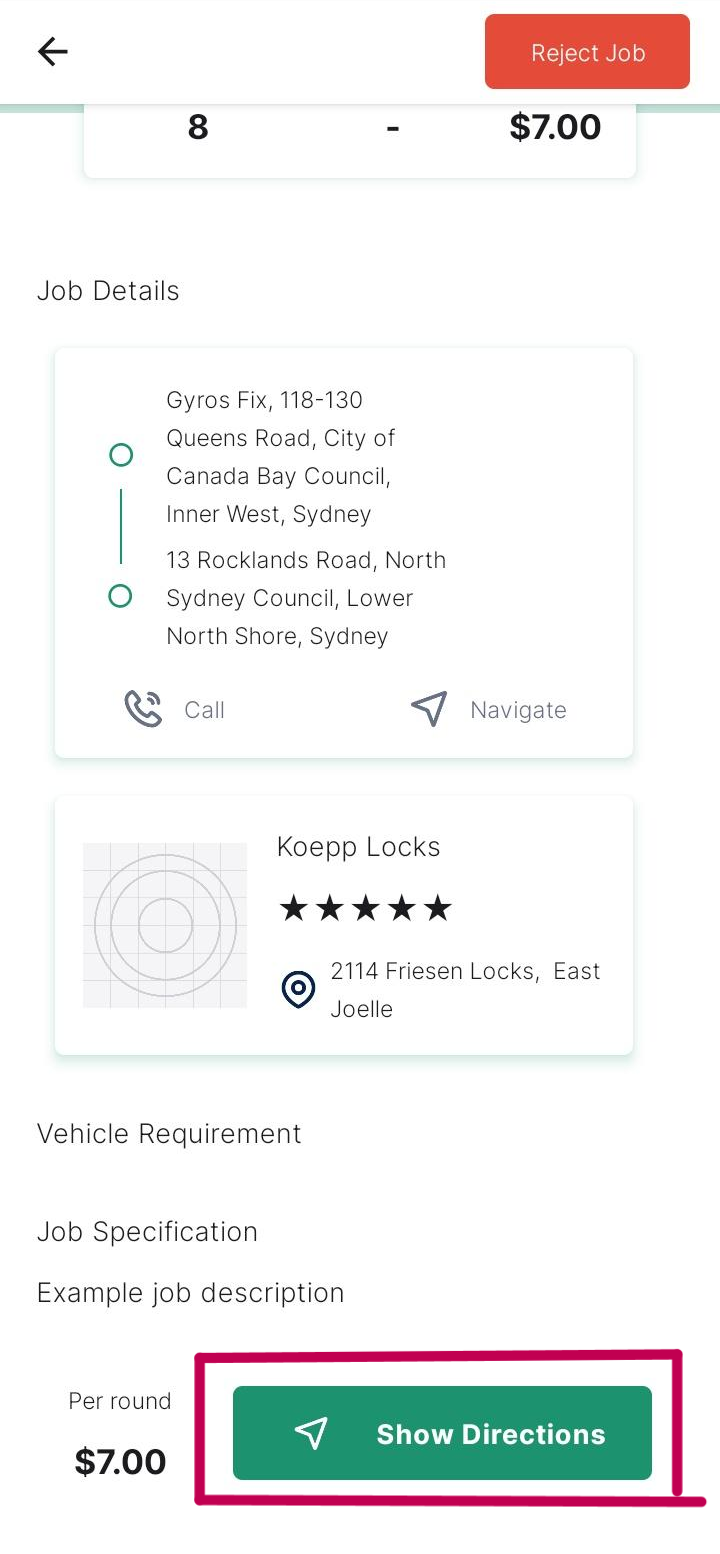 Dashboard New Job Panel